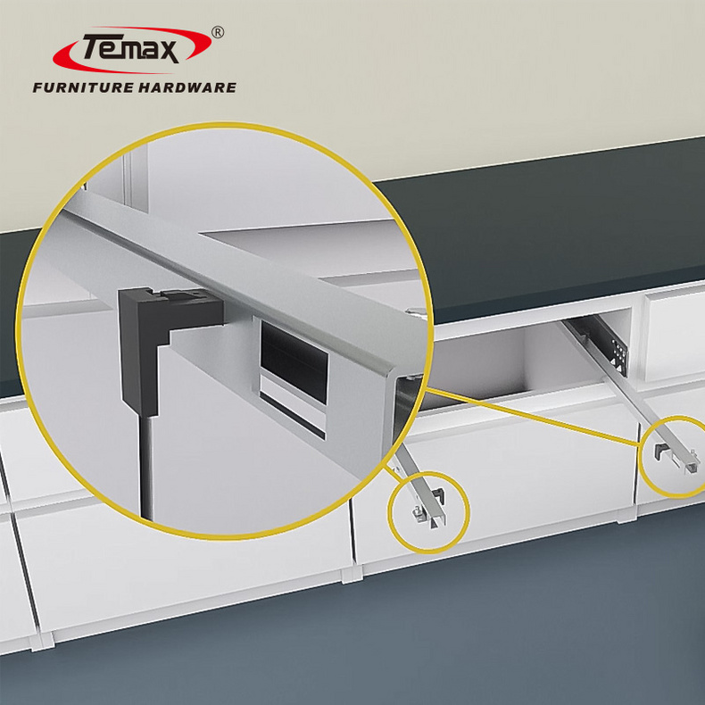 Temax 1.2mm new soft close slim box drawer system slide