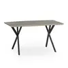 ESOU MDF Kitchen Room Table with Metal Legs DT-9854