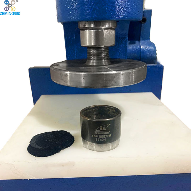 Hand press cutting fabric leather machine