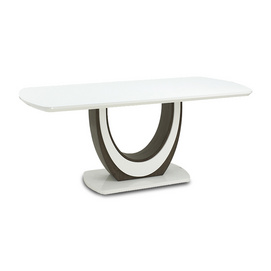 ESOU Elegant Design MDF with Superwhite Glass Dining Table DT-9881