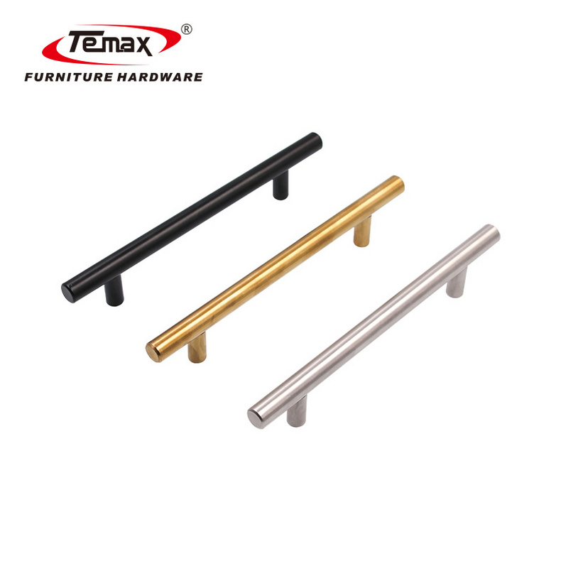 Temax modern furniture cabinet door handles black door handle stainless steel door handle