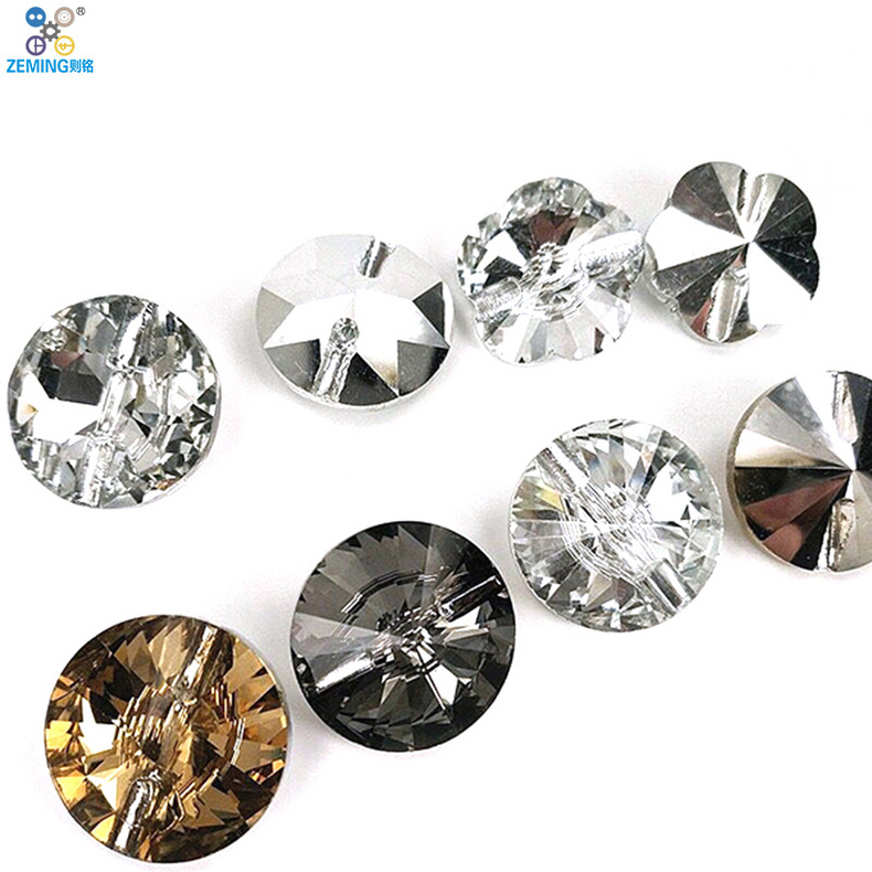 Furniture surface decoration crystal buttons plastic