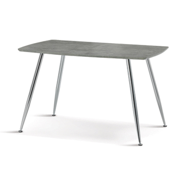 ESOU MDF Dining Table with Black Powder Coated Legs DT-9194
