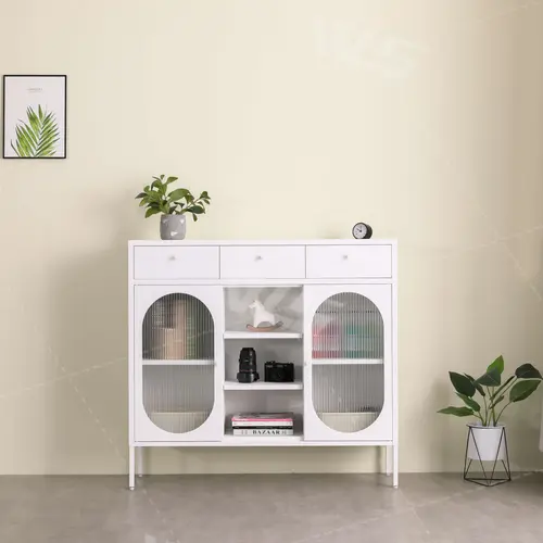 metal storage cabinet sideboard with drawers