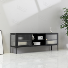 WLS manufacturer tempered glass TV stand cabinet