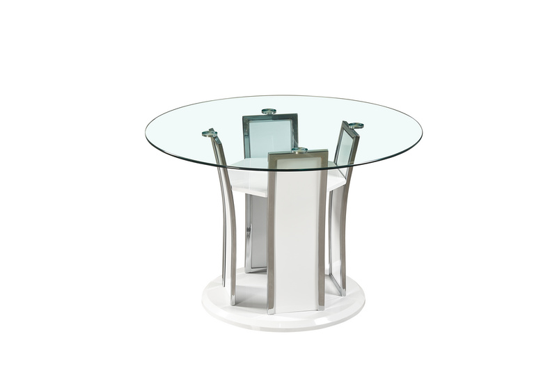 Glass dining table