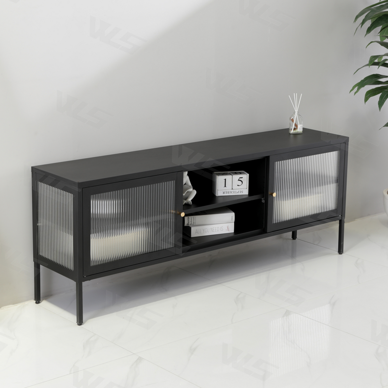 WLS manufacturer tempered glass TV stand cabinet