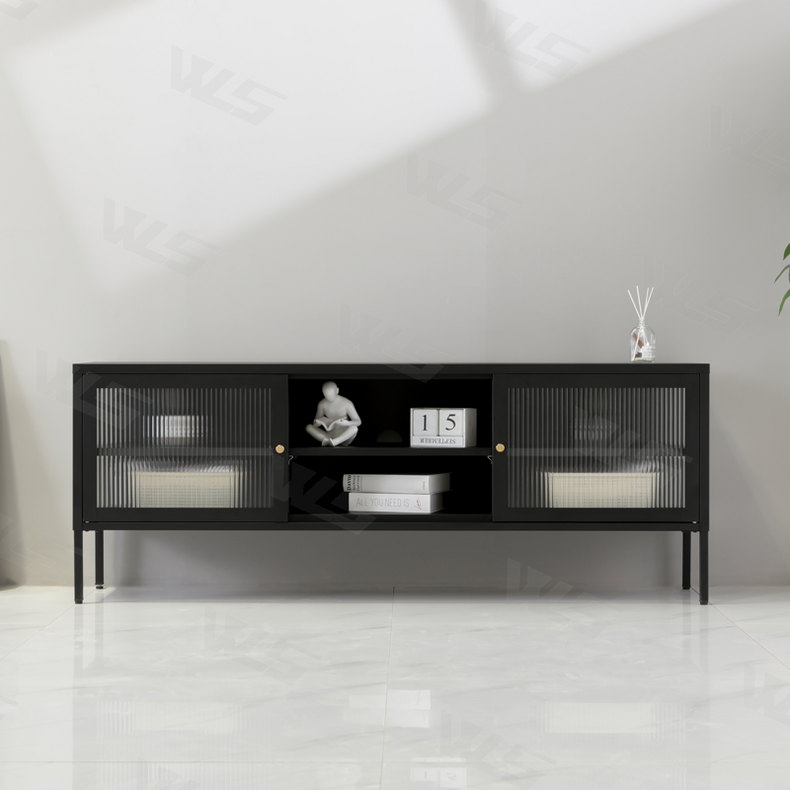 WLS manufacturer tempered glass TV stand cabinet