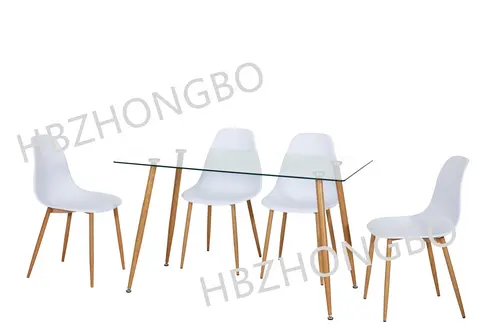 Promotion Clear Glass Dining Set -ZBW202-Zhongbo
