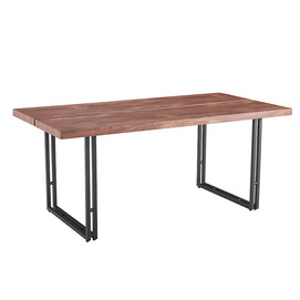 GD-195 dining table with MDF top and metal legs