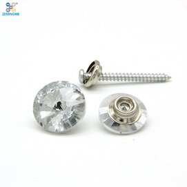 Crystal Screw Button Upholstery Nails