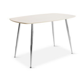 ESOU MDF Dining Table with Black Powder Coated Legs DT-9194