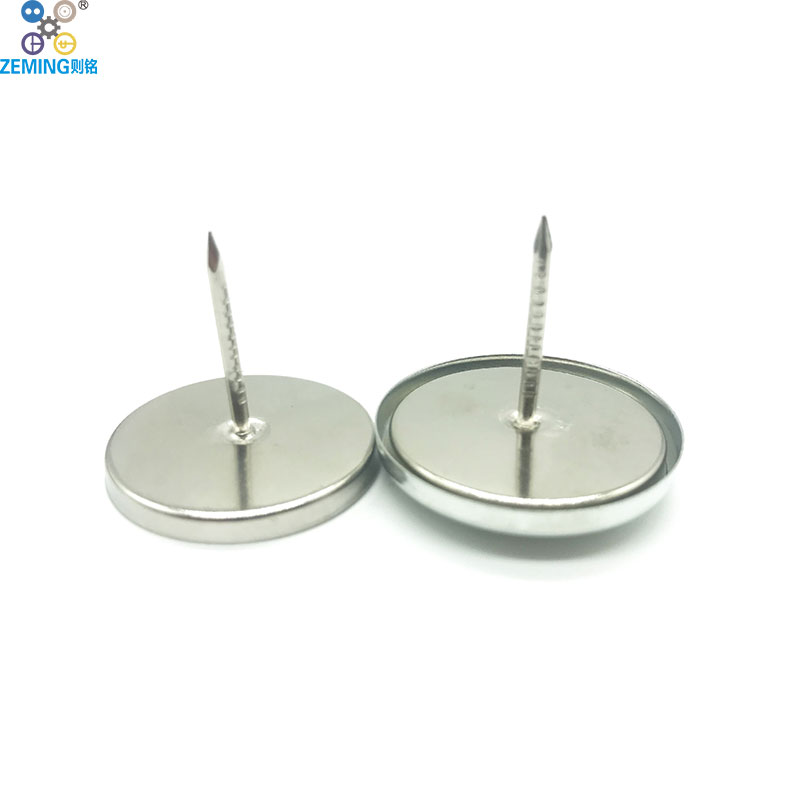 Fabric Covered Button With Nail