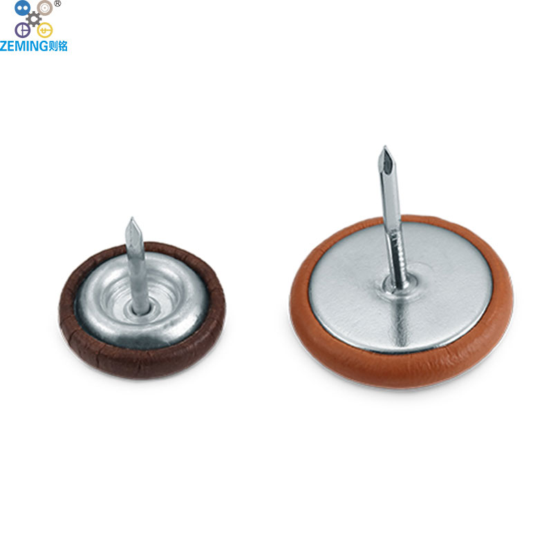 Fabric Covered Button With Nail