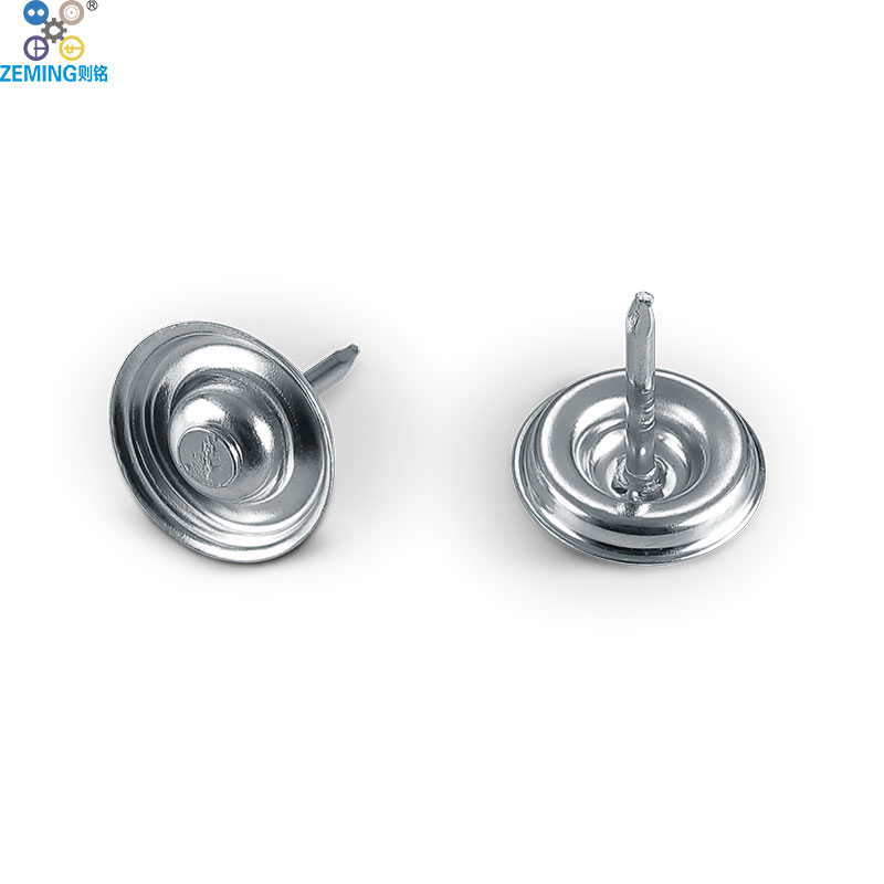 Fabric Covered Button With Nail