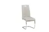 Chrome Bow Plated Legs Italian Design Style Dining Chair