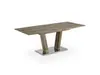 ESOU MDF Dining Table with Stainless Steel Bottom Plate DT-9107