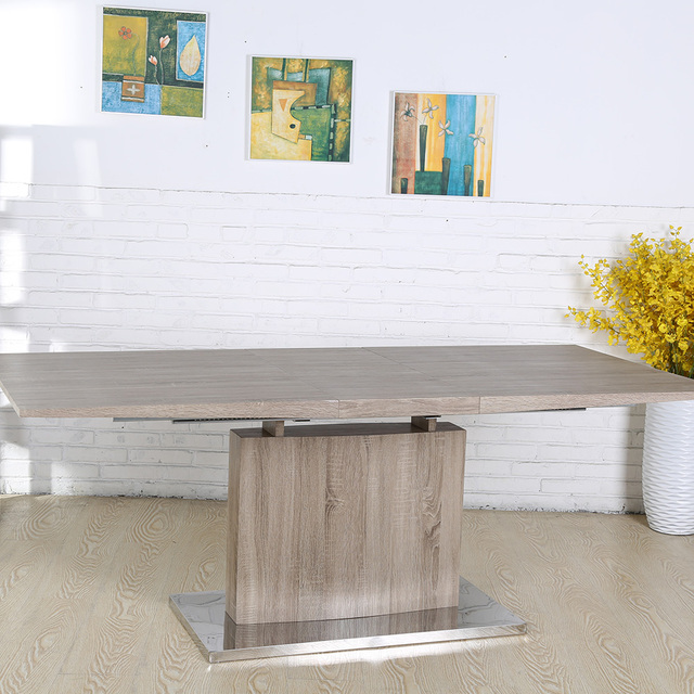 ESOU Stylish Natural Wood MDF Extension Dining Table DT-9104