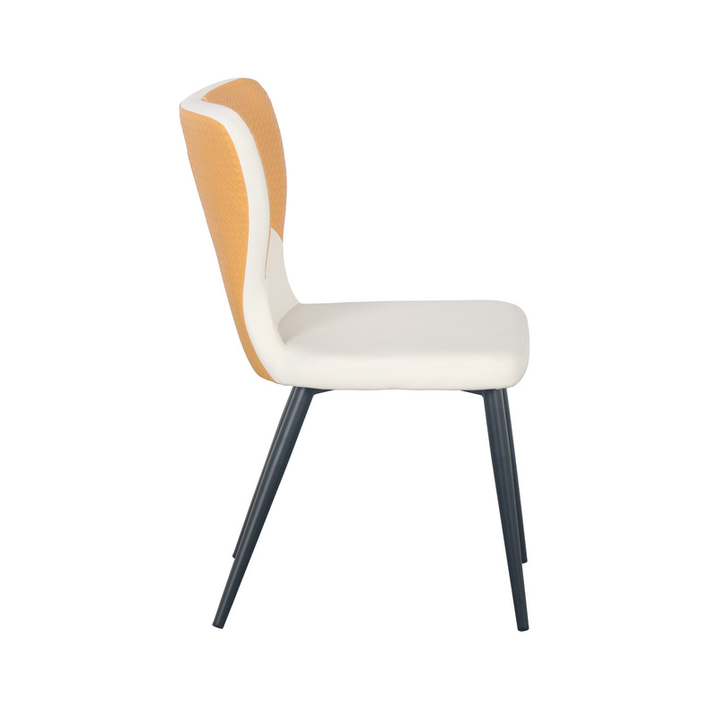 C-1398 Contrast color PU dining chair