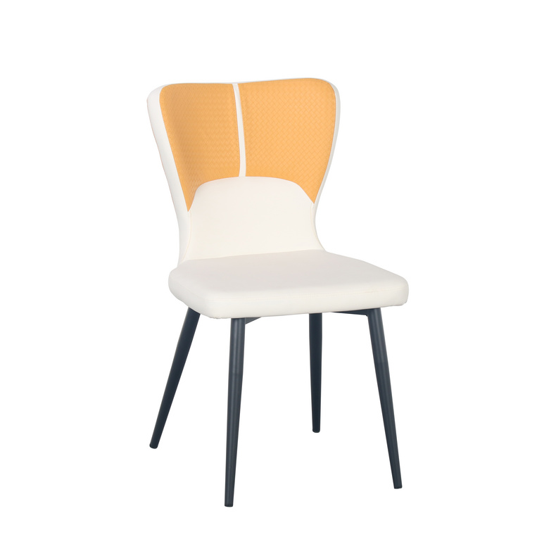 C-1398 Contrast color PU dining chair