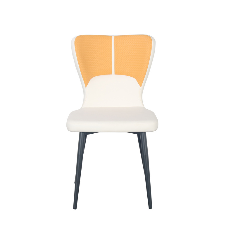 C-1398 Contrast color PU dining chair