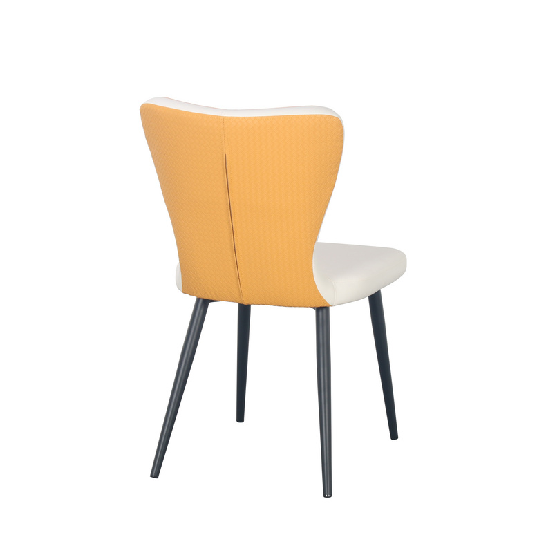 C-1398 Contrast color PU dining chair