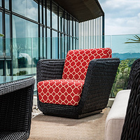 Vada Outdoor Twisted Wicker Sofa Set