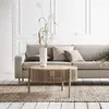 Contemporary log circular living room hotel coffee table nordic creative modern MDF wood side table furniture