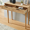 Modern Europe Style Living Room Furniture Console Table Rectangular Rattan 2 Drawers Console Table