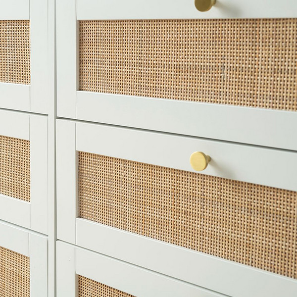 High Quality Customized Home Rattan Wood Furniture Simple Console Cabinet Slate Sideboard