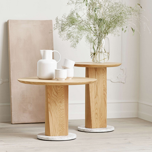 Contemporary style round shaped wood Side Table Living Room Furniture Italian Design Luxury coffee table