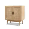 Natural color good quality living room rattan wooden kitchen sideboards buffet cabinets modern