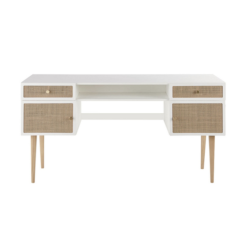 Modern Luxury Hallway Table Mesas De Entrance Home Furniture Rattan Wood Frame Console Table