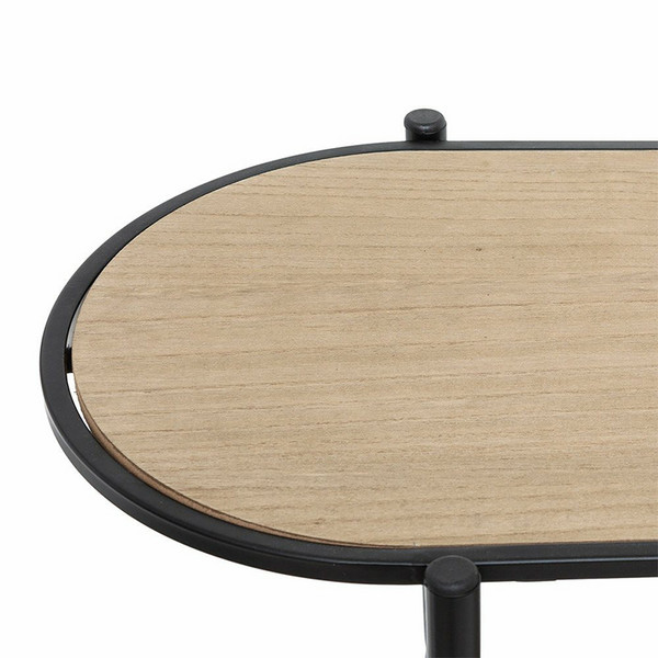 Modern 3 Levels Black Iron Wood Display Bookcase Shelving Book Storage Bookshelf for Home Office Restaurant Hotel