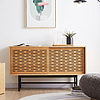 High quality modern design natural wood cabinet for living room from home storage