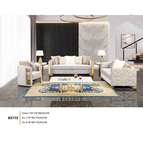 The latest modern luxury living room velvet sofa set Italian fashion furniture