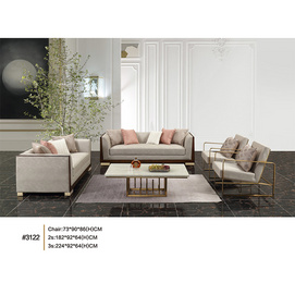 Living Room Luxury Sofa 1+2+3 Seater High Quality Fabric Living Room Furniture Sofa Set