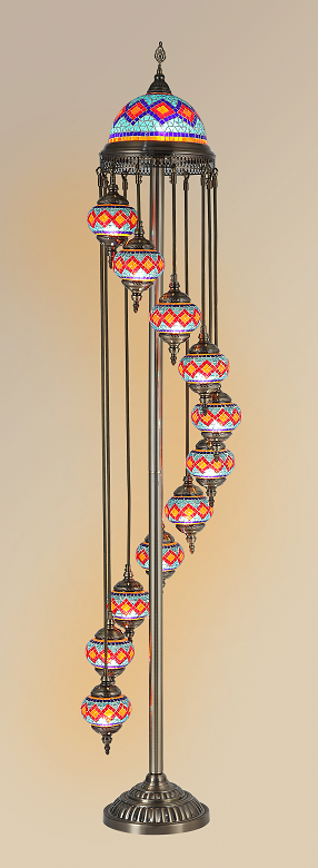 Mosaic floor lamp