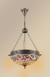 Mosaic chandelier