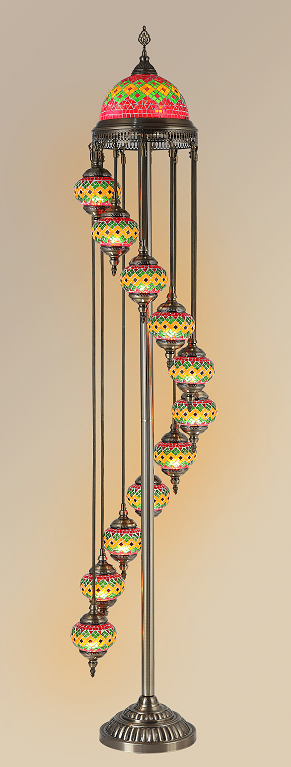 Mosaic floor lamp