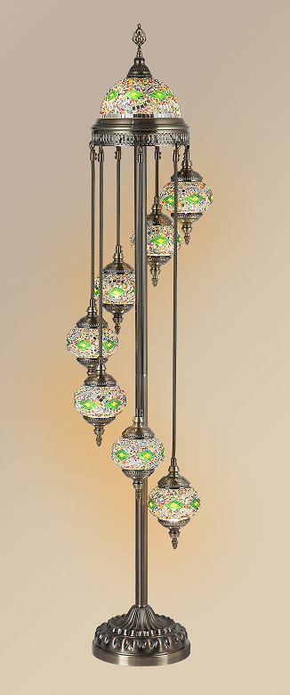 Mosaic floor lamp