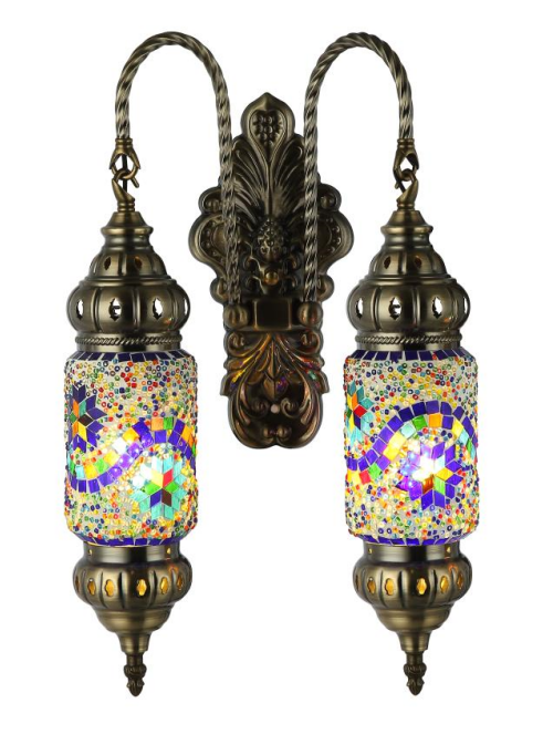 Mosaic wall lamp