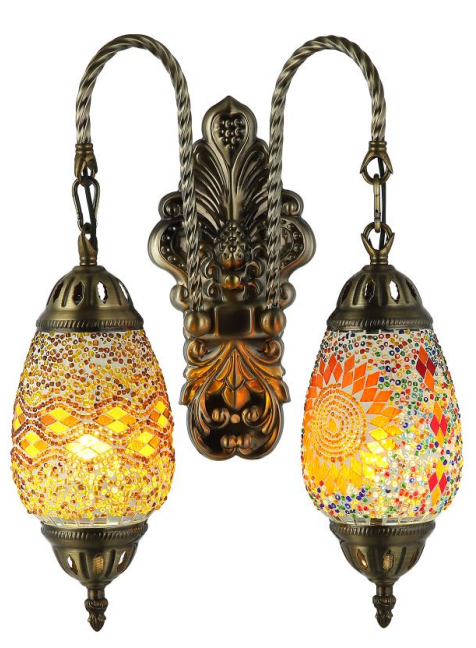 Mosaic wall lamp