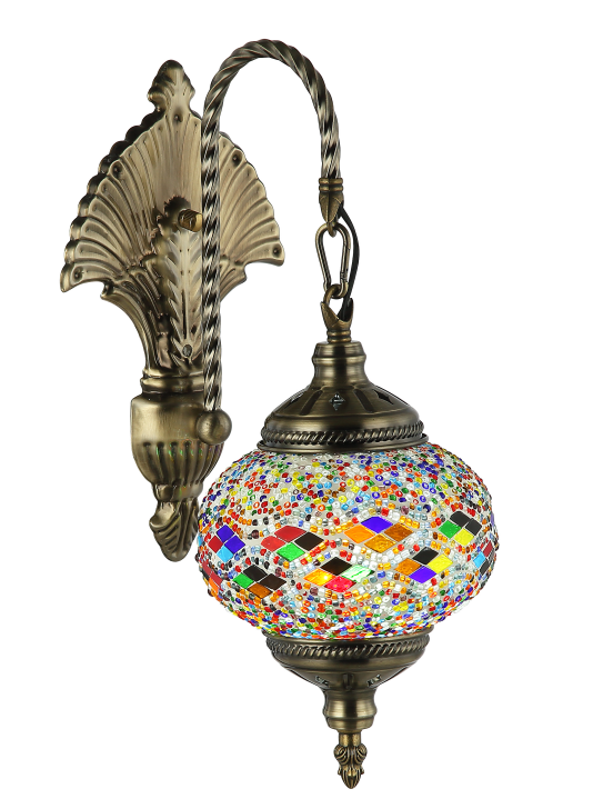 Mosaic wall lamp