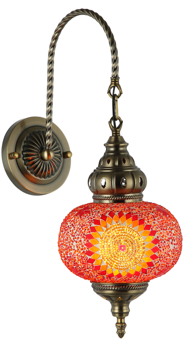 Mosaic wall lamp