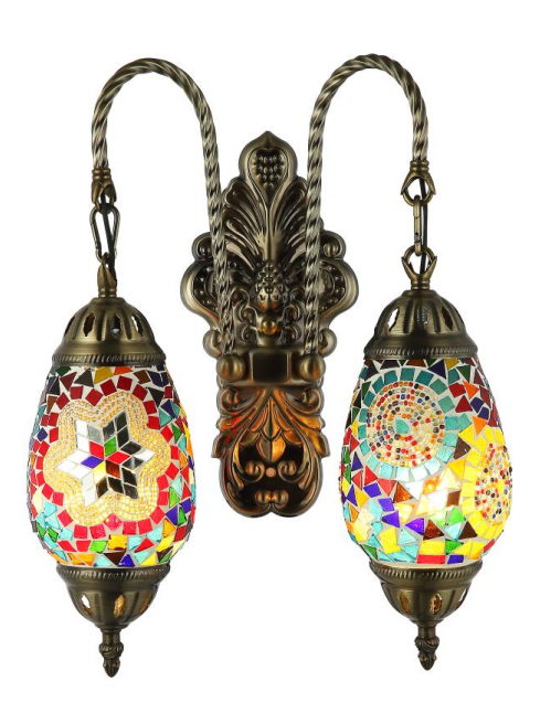 Mosaic wall lamp