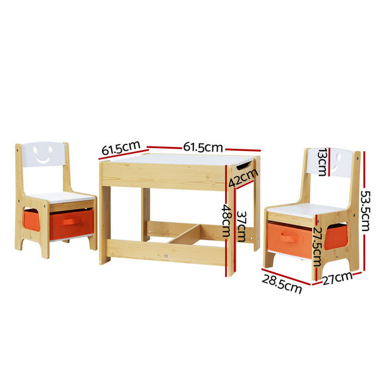 3-Piece Kids Table & Chair Set