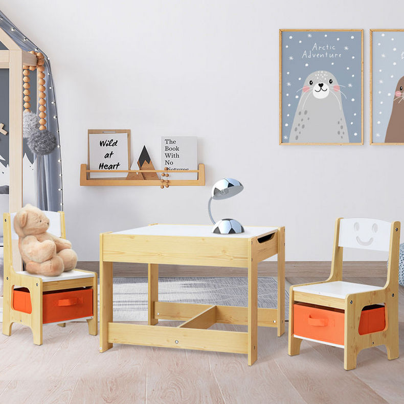 3-Piece Kids Table & Chair Set