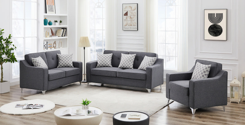 Modern living room sofa soft and comfortable fabric KD sofa set with modern and fashion design sofa furniture