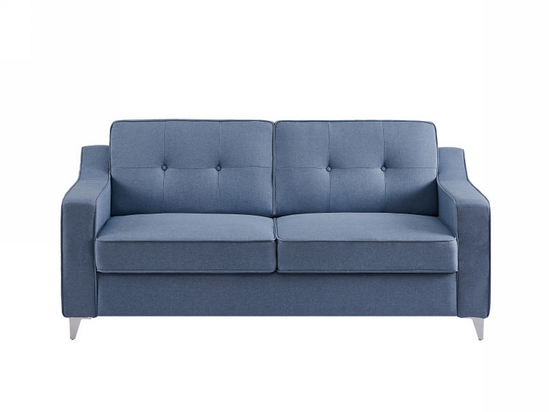 Modern Home Simple Design Sofas Fabric Couch Blue 1 2 3 Seater Sofa Set For Living Room Furniture